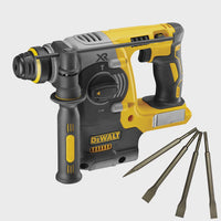Dewalt DCH273N 18V Brushless SDS+ Rotary Hammer Drill with 4 Piece Chisel Set