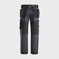 Snickers AllroundWork Full Stretch Trousers with Holster Pockets Black - 32" Leg 33" Waist 62710404048