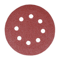 Timco 150mm Random Orbital Sanding Discs 80 Grit Red 231080