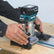 Makita DRT50ZJX3 18V LXT Brushless Router Trimmer Body With Extra Bases In Case