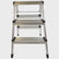 Excel Aluminium Stool Ladder Folding Hop Up 3 Tread 610mm x 390mm