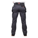 Timco W38 L32 Craftsman Trousers Heavy Duty 4-way Grey/Black CTGBK3832