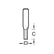 Trend 1/4" Two Flute Straight Cutter 6.3mm Dia. x 19.1mm Cut C007X1/4TC