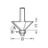 TREND C049X1/4TC SELF GUIDED CHAMFER ANGLE=45 DEG. X 12.7MM CUT