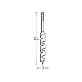 Trend Snappy Auger Bit 10mm x 155mm SNAP/AB/10