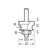 Trend 4.8mm Radius x 16mm Cut Corner Bead Cutter C130X1/4TC