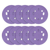 Trend Zirconium Random Orbital 8-Hole Sanding Disc 10pc 125mm 80 grit AB/125/80Z