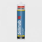 Soudal Silirub N 300ml General Purpose Low Modulus Neutral Silicone Black 122401