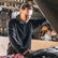 Timco Half Zip Overhead Fleece -Black Half-length front zip Large HZOFBL