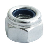 Timco M12 P Nylon Nut DIN 982 BZP Zink Plated (4/Tim Pack) 12NPP