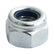 Timco M12 P Nylon Nut DIN 982 BZP Zink Plated (4/Tim Pack) 12NPP