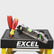 Excel Heavy Duty Fibreglass 4 Tread Ladder with 3 Step Hop Up Ladder