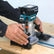 Makita DRT50ZJ 18V Brushless 1/4 Router Trimmer Case + 12 Pcs Router Cutter Set