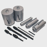 Mexco A10DCDKIT57 DCX90 Grade Dry Diamond Core Drill Kit Set of 11 Piece