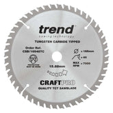 TREND 165MM X 20MM X 48T WOOD CRAFT CIRCULAR SAW BLADE CSB/16548B