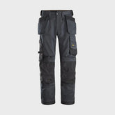 Snickers AllroundWork Full Stretch Trousers with Holster Pockets Black - 32" Leg 33" Waist 62710404048