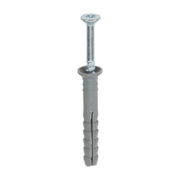 Timco 6.0 x 40mm Nylon Hammer Fixing PZ Zinc Tough Durable Nylon Plug 60040HF