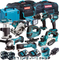 Makita 10 Piece 18V Li-ion Kit 4 x 5.0Ah Batteries MAKDEAL 91M