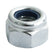 Timco M8 Nylon Nut DIN 982 BZP Type P Zink Plated (10/Tim Pack) 8NPP