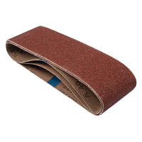 Trend Aluminium Oxide Sanding Belt 80 Grit 75mm x 533mm 3pc AB/B75A/80A